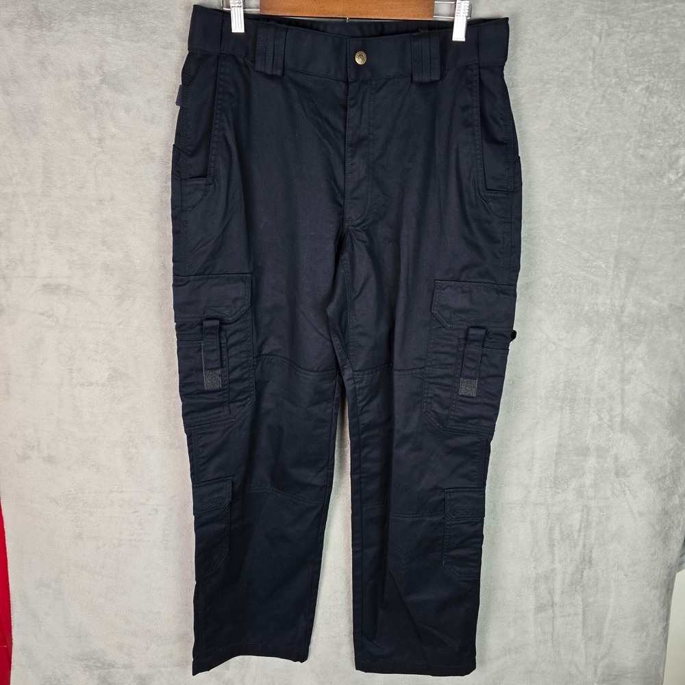 5.11 Tactical Stryke Mens Navy Blue Cargo Pants Ripstop Work Trousers 34x32